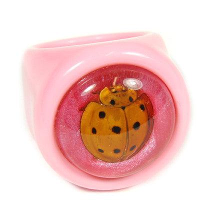 Real Ladybug Ring - Cute & Elegant Jewelry for Women - Perfect for Everyday Wear, Gifts & Special Occasions