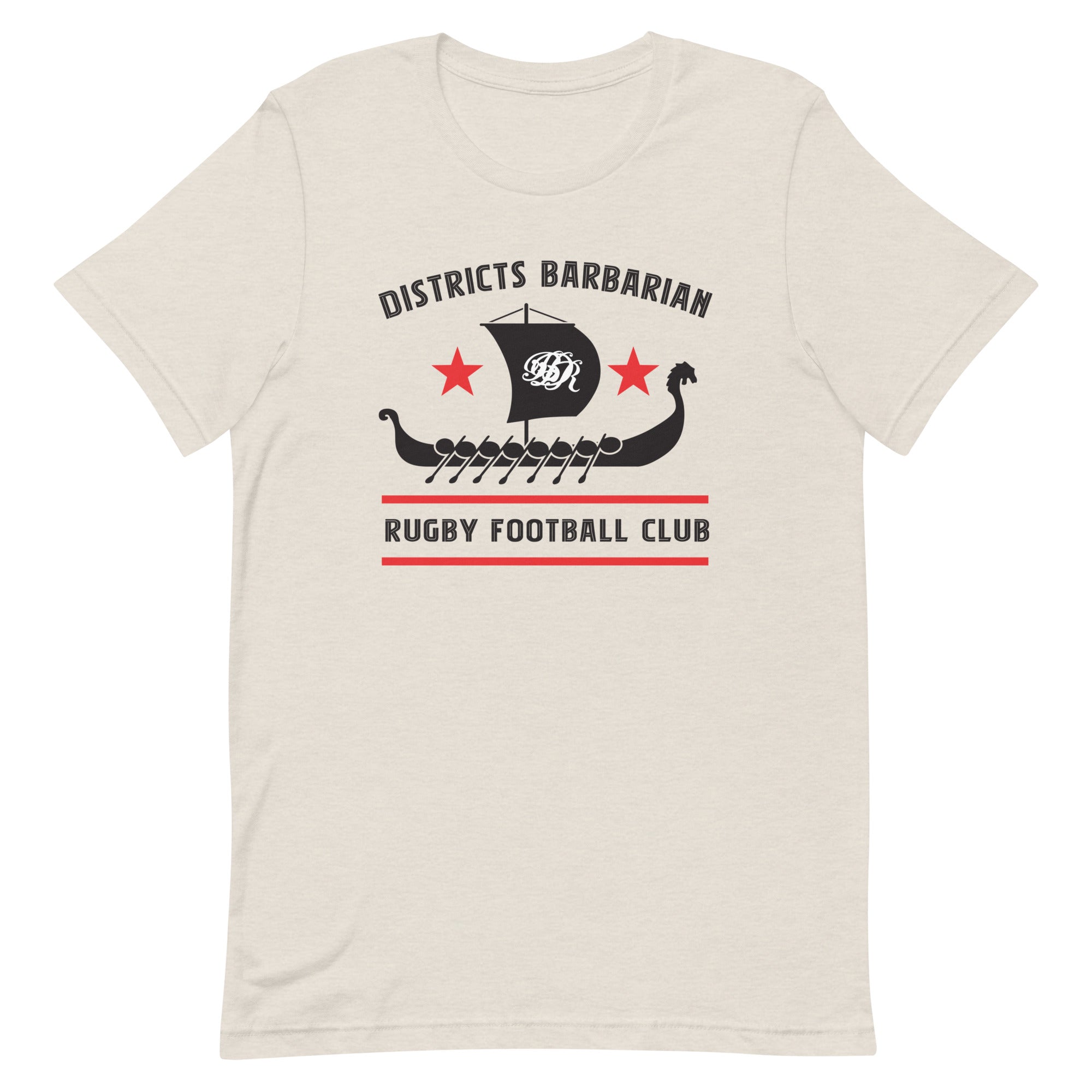 Districts Barbarian RFC Social T-Shirt for Men - Comfortable Cotton Crew Neck Tee for Casual Wear, Sports & Outings