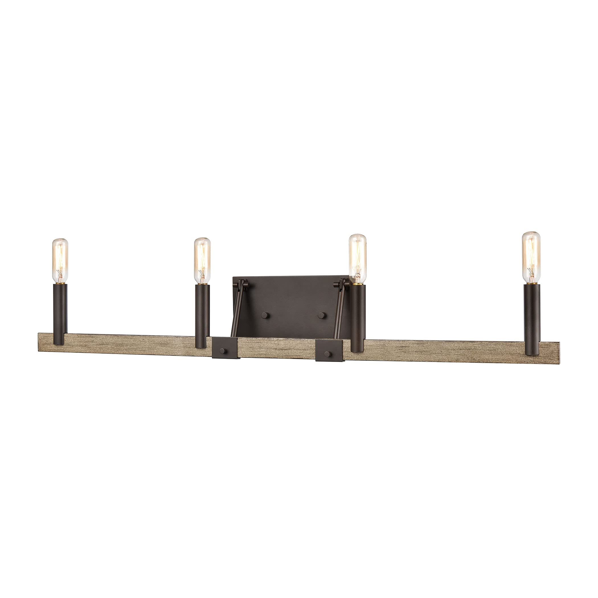 Elk Home Transitions Vanity Light - 4-Light Oil Rubbed Bronze Bathroom Fixture, 32-Inch Wide Transitional Style Lighting for Vanity Mirror, Perfect for Bathroom, Powder Room or Dressing Area Makeup Lighting