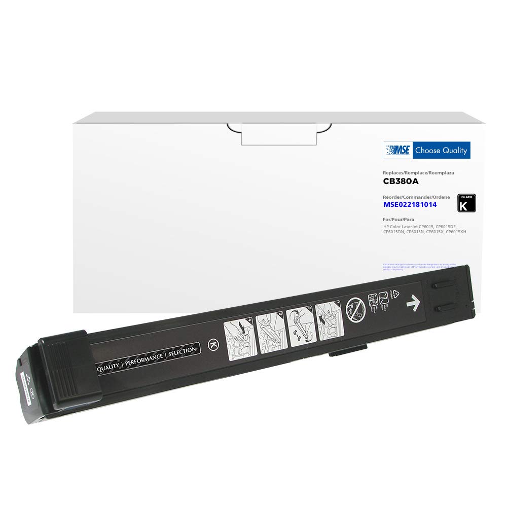 High-Quality MSE Remanufactured Toner Cartridge Replacement for HP CB380A/HP 824A - Compatible with HP Printers | Black Ink | Ideal for Home & Office Printing