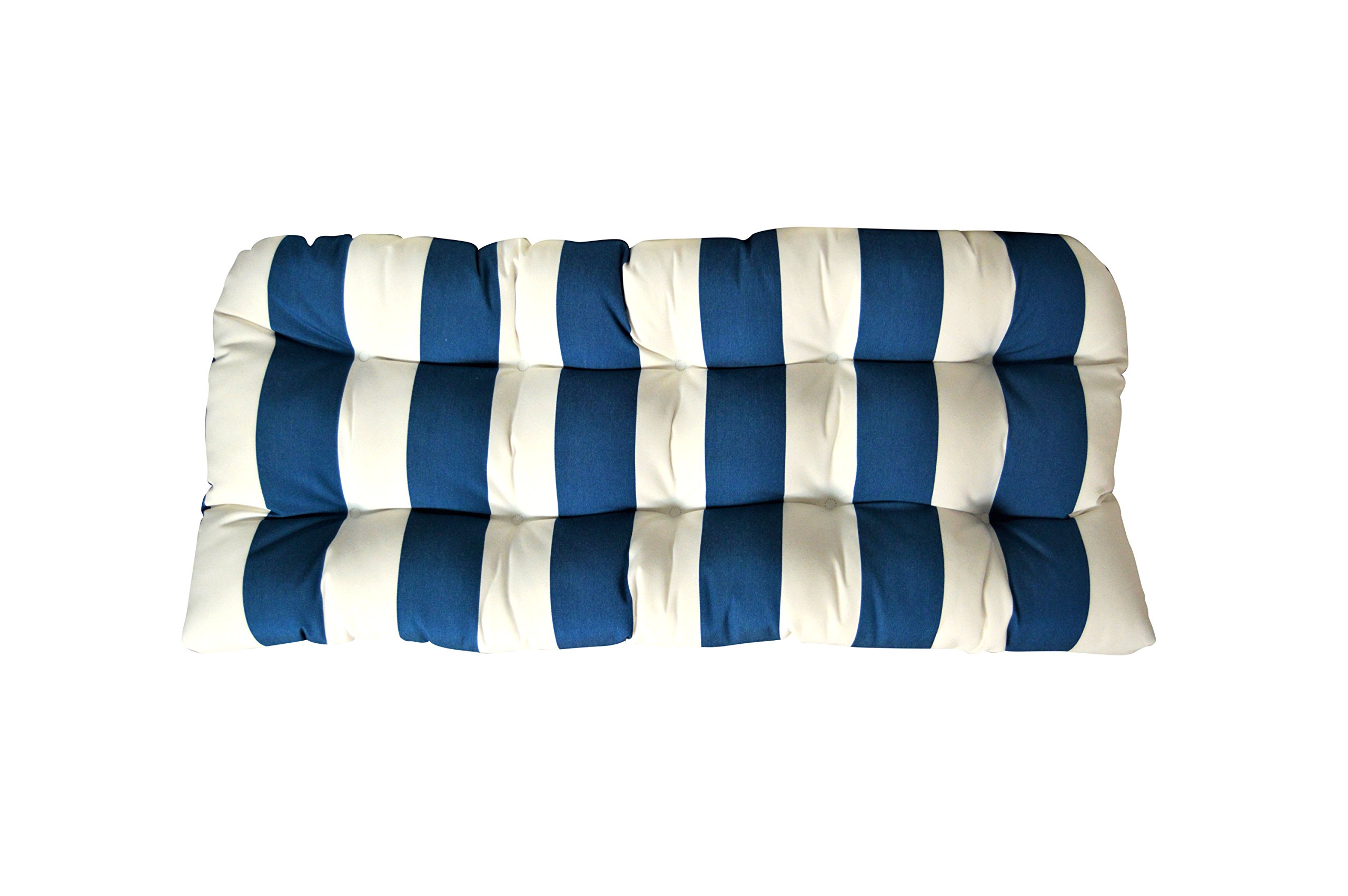 Sunbrella Tufted Wicker Loveseat Cushion 41