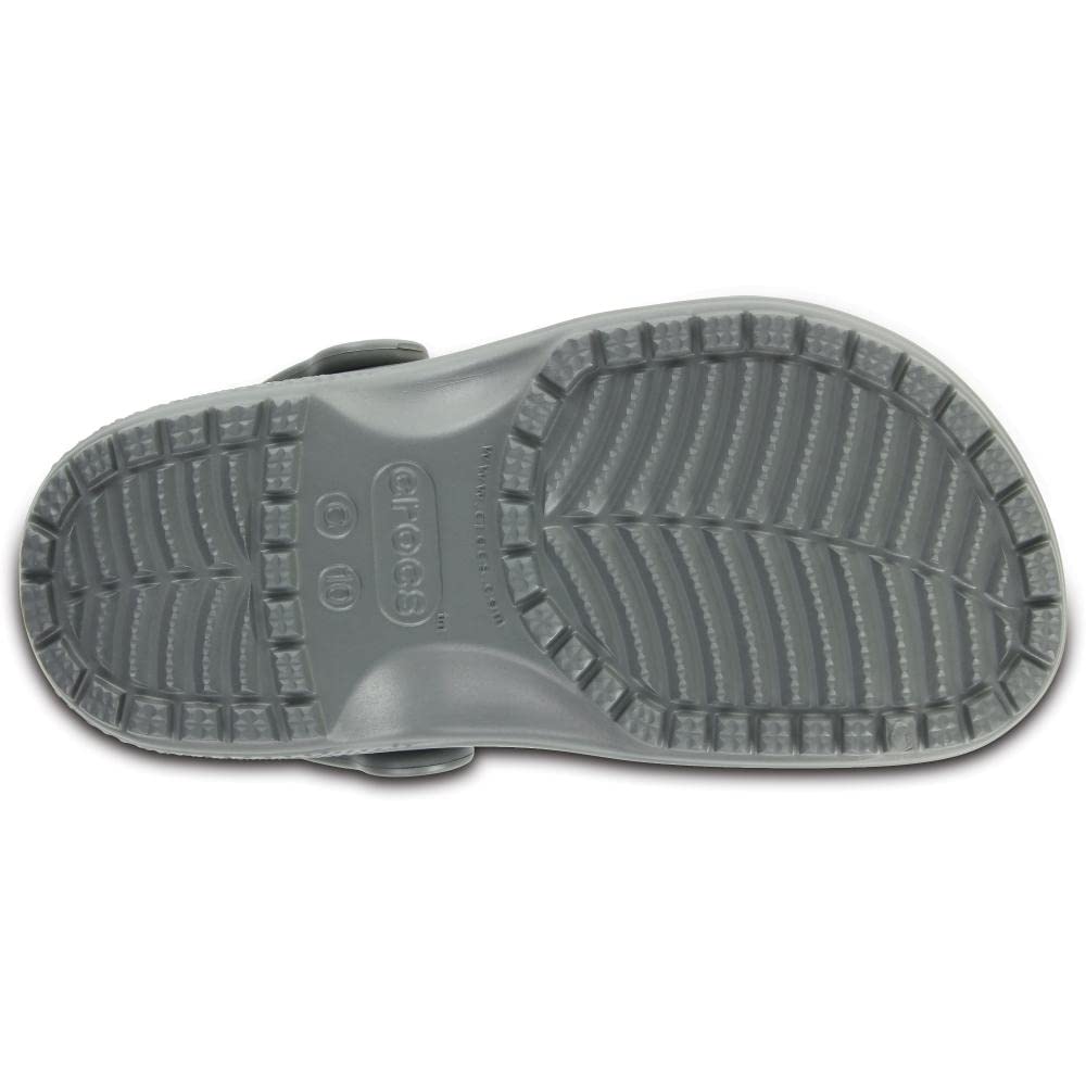 Crocs Unisex-Child Classic Clogs | Slate Grey | Comfortable Lightweight Kids Shoes | Size 11 Little Kid | Perfect for School, Playground & Outdoor Activities