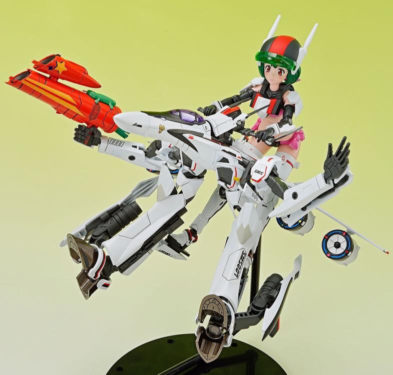 Aoshima ACKS No.MC 09 Macross VFG Variable Fighter Girls VF-25F Messiah Ranka Lee Model Kit - Anime Collectible for Display & Gifting