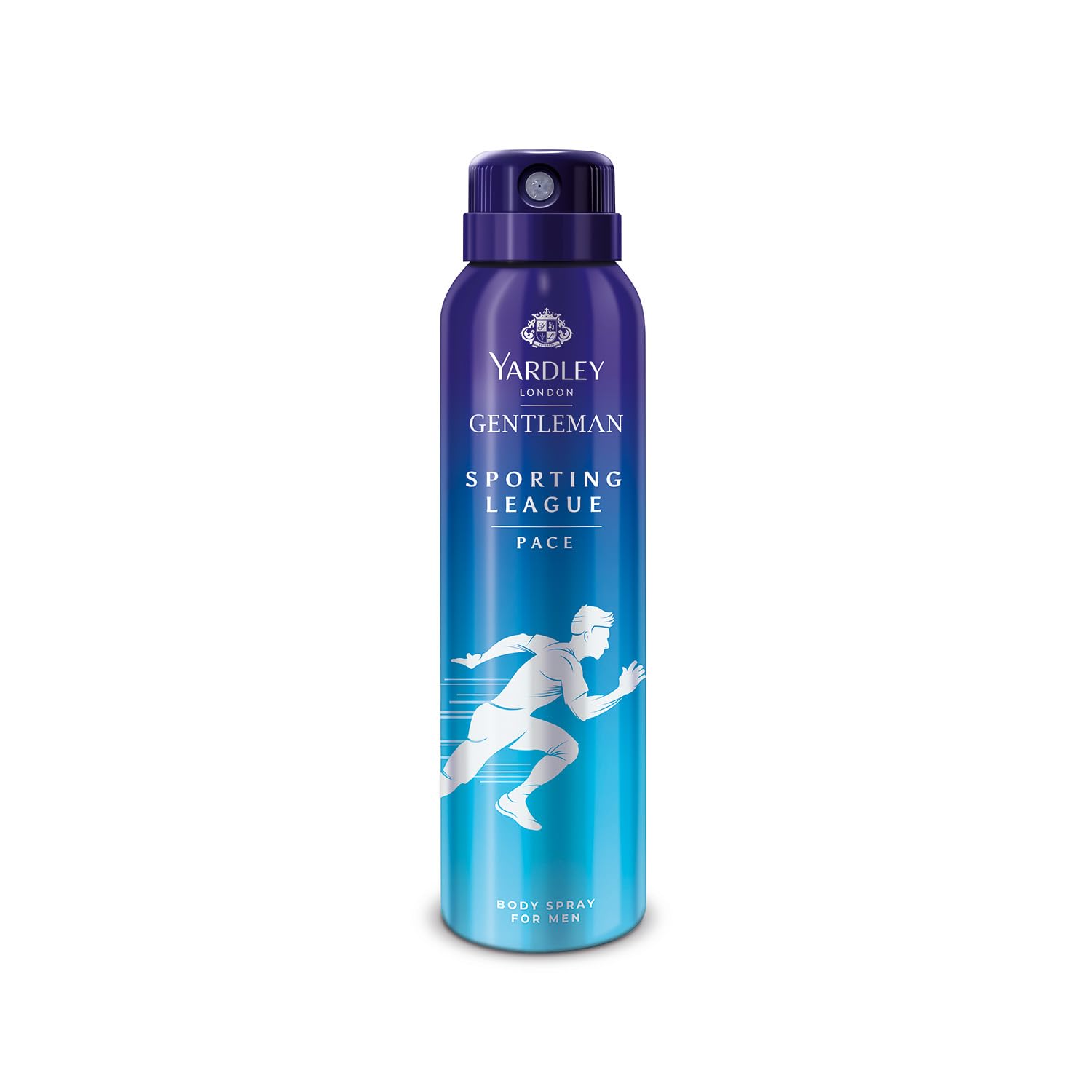 Yardley Gentleman Sporting League Body Spray for Men - Lemon Scent, 150ml (1 Count) | Fresh & Invigorating Fragrance for Gym, Work & Daily Use