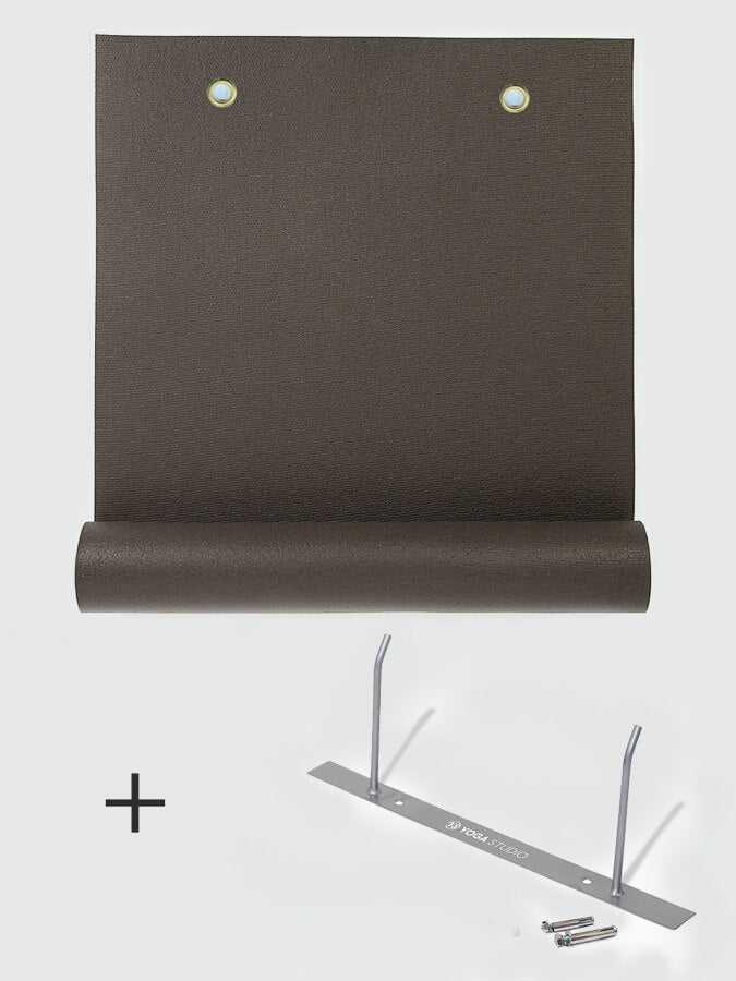 Premium 4.5mm Thick Yoga Mat with Wall Mount - OEKO-TEX Certified Non-Slip Exercise Mat for Home & Studio Workouts - Includes Wall Bracket for Easy Storage