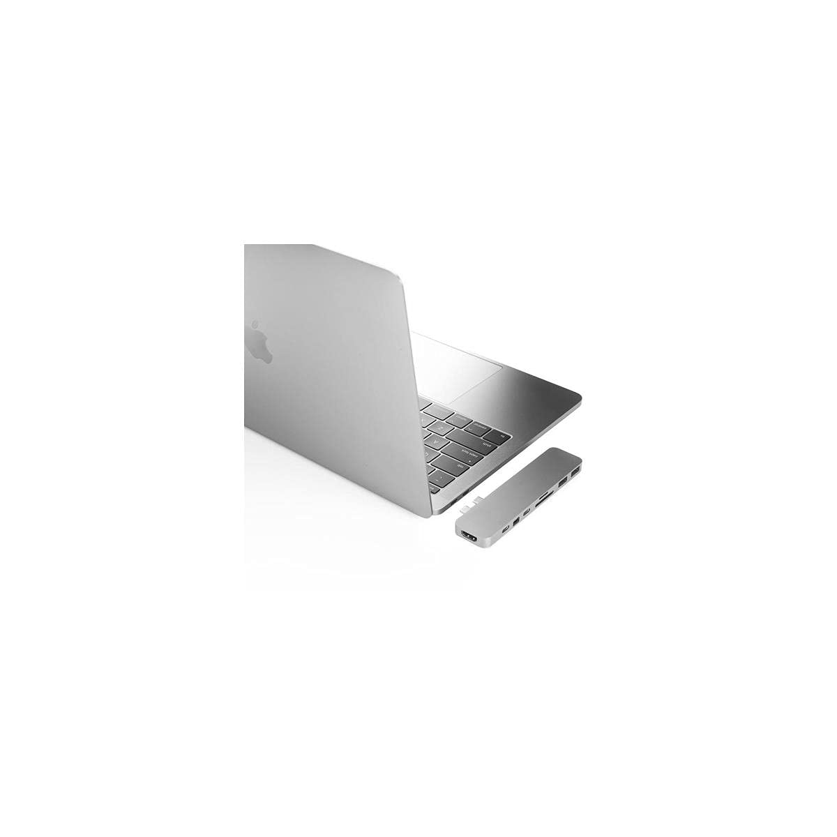 Sanho HyperDrive PRO 8-in-2 USB-C Hub for MacBook Pro - Silver | Multi-Port Adapter with 4K HDMI, USB 3.0, SD Card Reader | Perfect for Work, Travel & Home Office