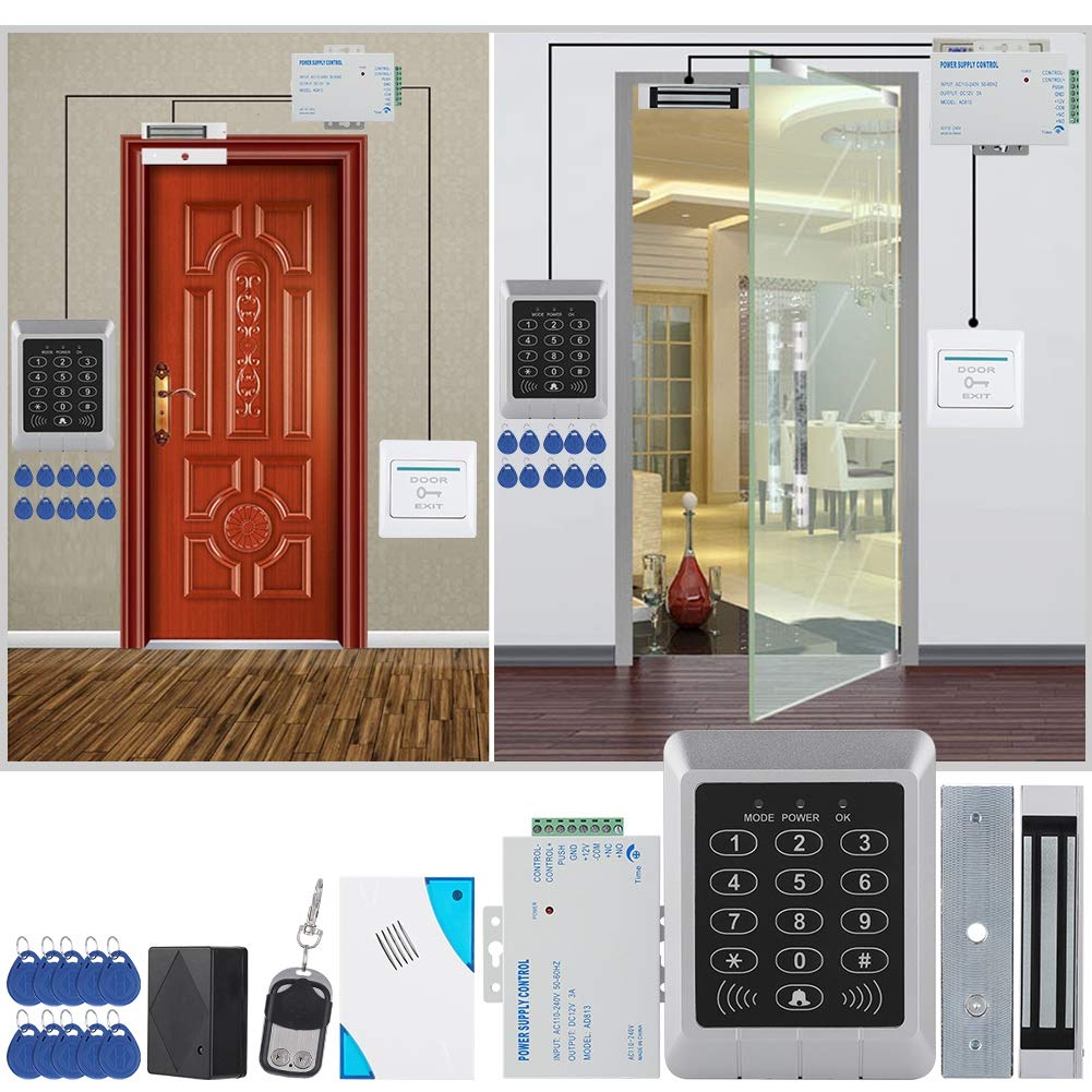 Sonew Smart Door Access Control System - Electric Magnetic Door Lock with Keypad, 180kg Magnetic Lock, Doorbell & Remote Control for Home & Office Security | Ideal for Apartments, Gated Communities & Business Entrances