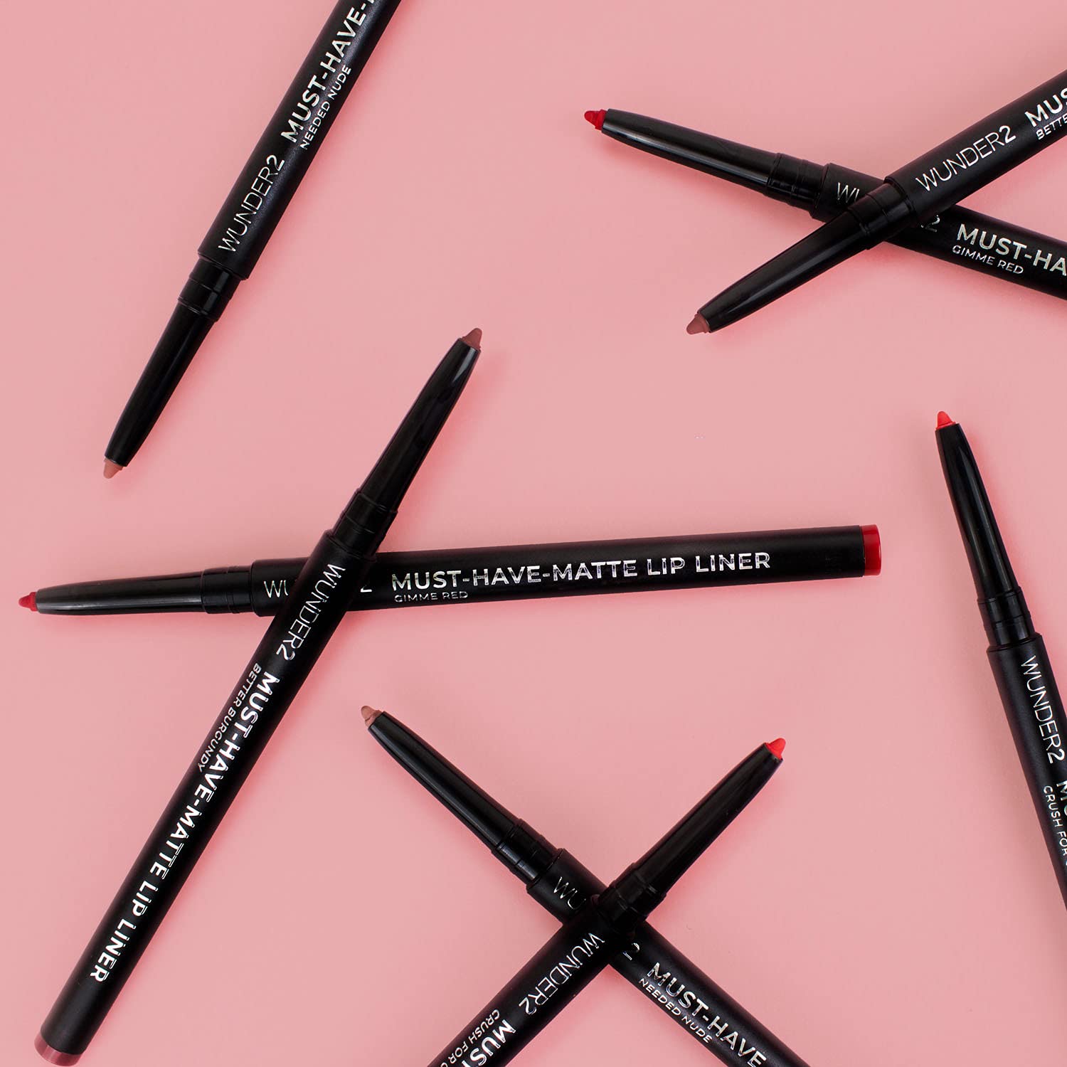 Wunderbrow Long-Lasting Matte Lip Liner - Twist Up Burgundy Lip Pencil for All-Day Wear | Perfect for Everyday Makeup, Date Night & Special Occasions