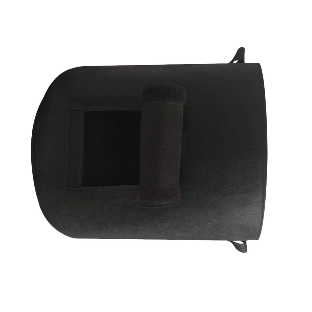 Happyyami 3-Piece 4 Gallon Vegetable Grow Bags with Access Flap - Fabric Raised Garden Bed Planter for Potatoes, Tomatoes, Herbs - Breathable Black Planting Containers for Indoor/Outdoor Gardening
