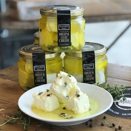 Premium Australian Marinated Feta Cheese by Meredith Dairy - Soft & Creamy Gourmet Cheese - 11oz (12 Pack) - Perfect for Salads, Charcuterie Boards & Mediterranean Recipes