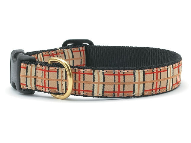 Up Country Plaid Dog Collar - Durable & Stylish Pet Collar for Small Medium Large Dogs - Perfect for Outdoor Adventures & Daily Walks