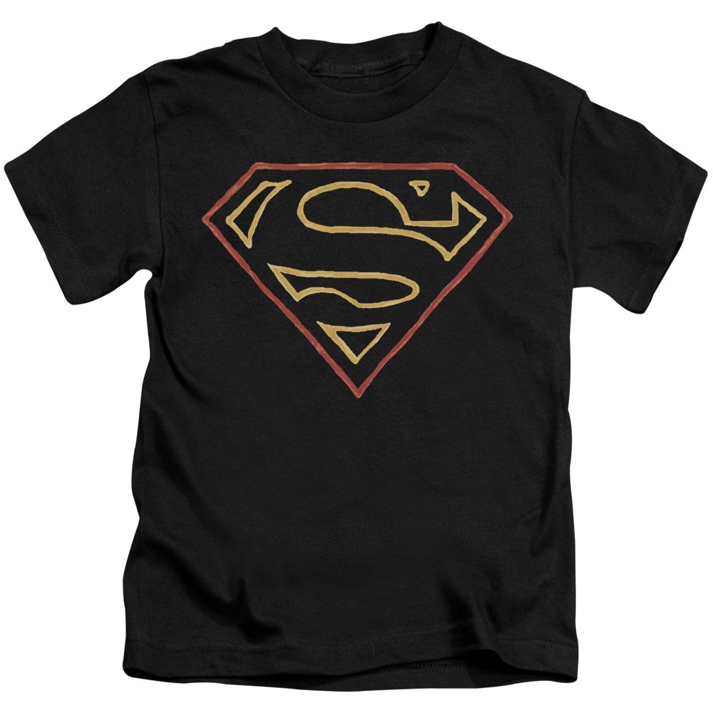 Superman Colored Shield Graphic Unisex Youth T-Shirt for Kids - Fun Superhero Costume for Halloween, Cosplay & Everyday Wear