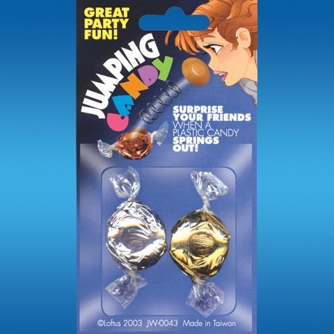 Funny Jumping Spring Candy Prank Gag Toy - Hilarious Practical Joke for Parties, Office Pranks & April Fools' Day