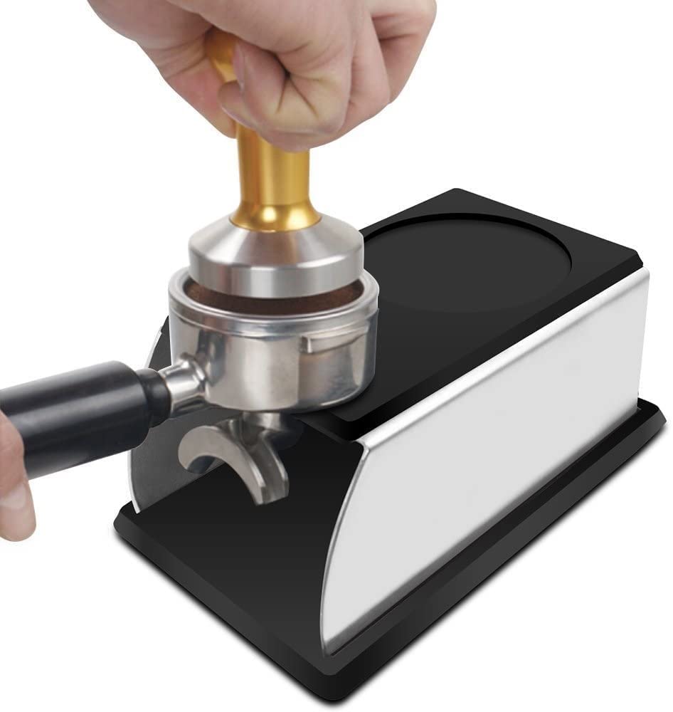 Premium Stainless Steel Coffee Tamper Stand - Heavy Duty Espresso Tamping Base for Coffee Machines & Tamper Storage | Perfect for Home Baristas & Coffee Shops