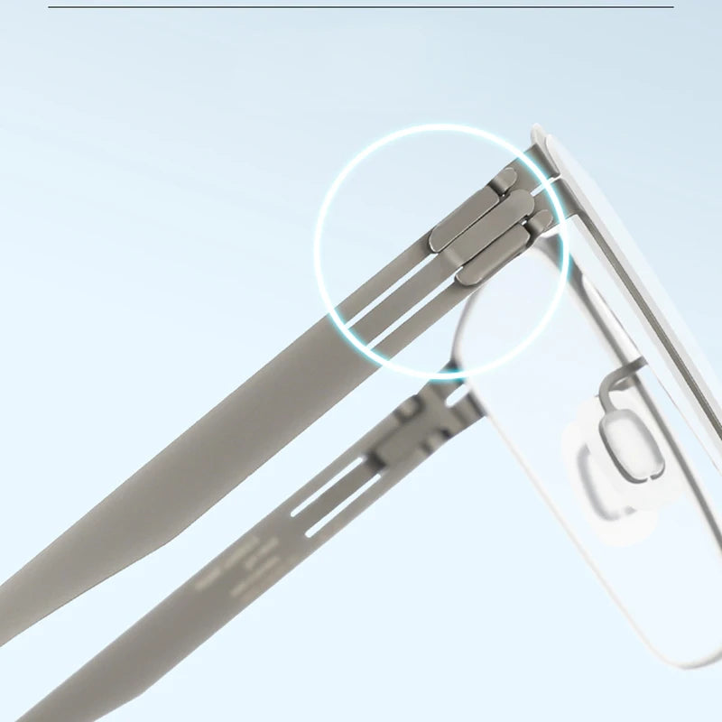 Stylish Black Square Double Bridge Women's Eyeglasses BM001 - Full Rim Stainless Steel Frame for Fashion & Everyday Wear