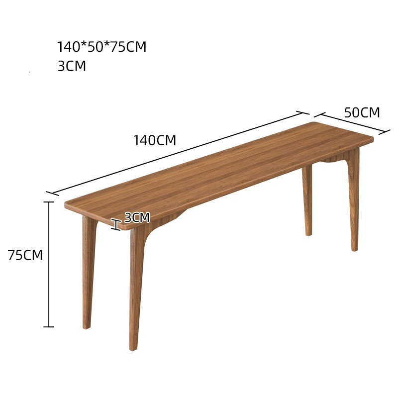 Premium Japanese Executive Desk Console Table - All Solid Wood - Home Office & Living Room Furniture for Modern Workspace & Stylish Decor