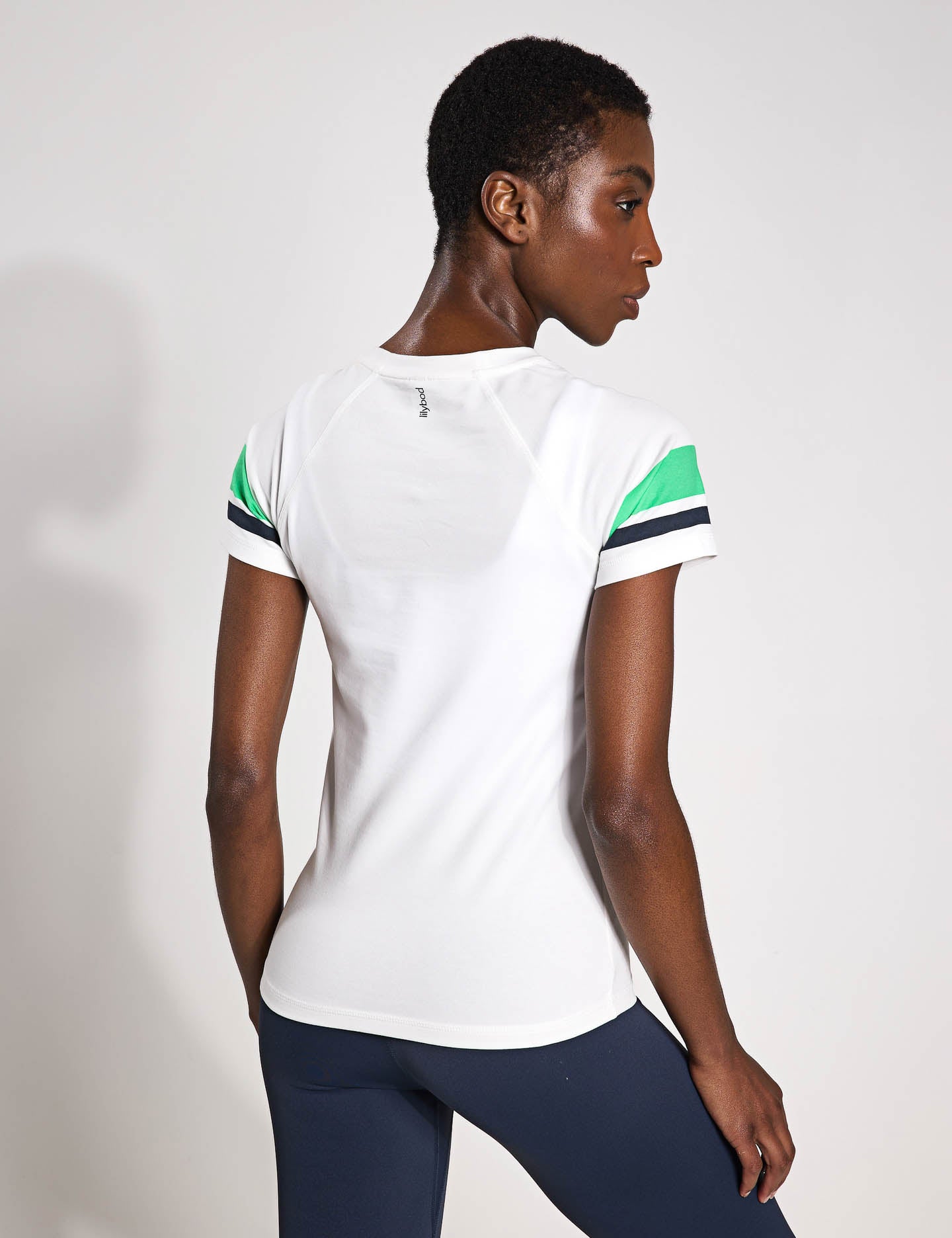 Willow Tee - Soft Cotton Women's T-Shirt in White & Green | Casual Wear, Summer Outfits, Everyday Comfort