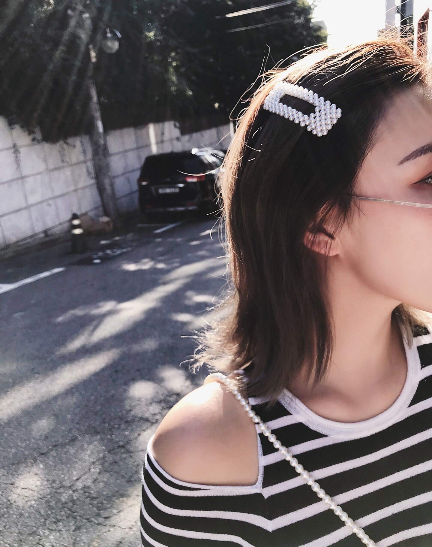 2PCS Elegant Handmade Artificial Pearl Hair Clips for Women - Silver Bridesmaid Hair Accessories | Perfect for Weddings, Parties & Special Occasions