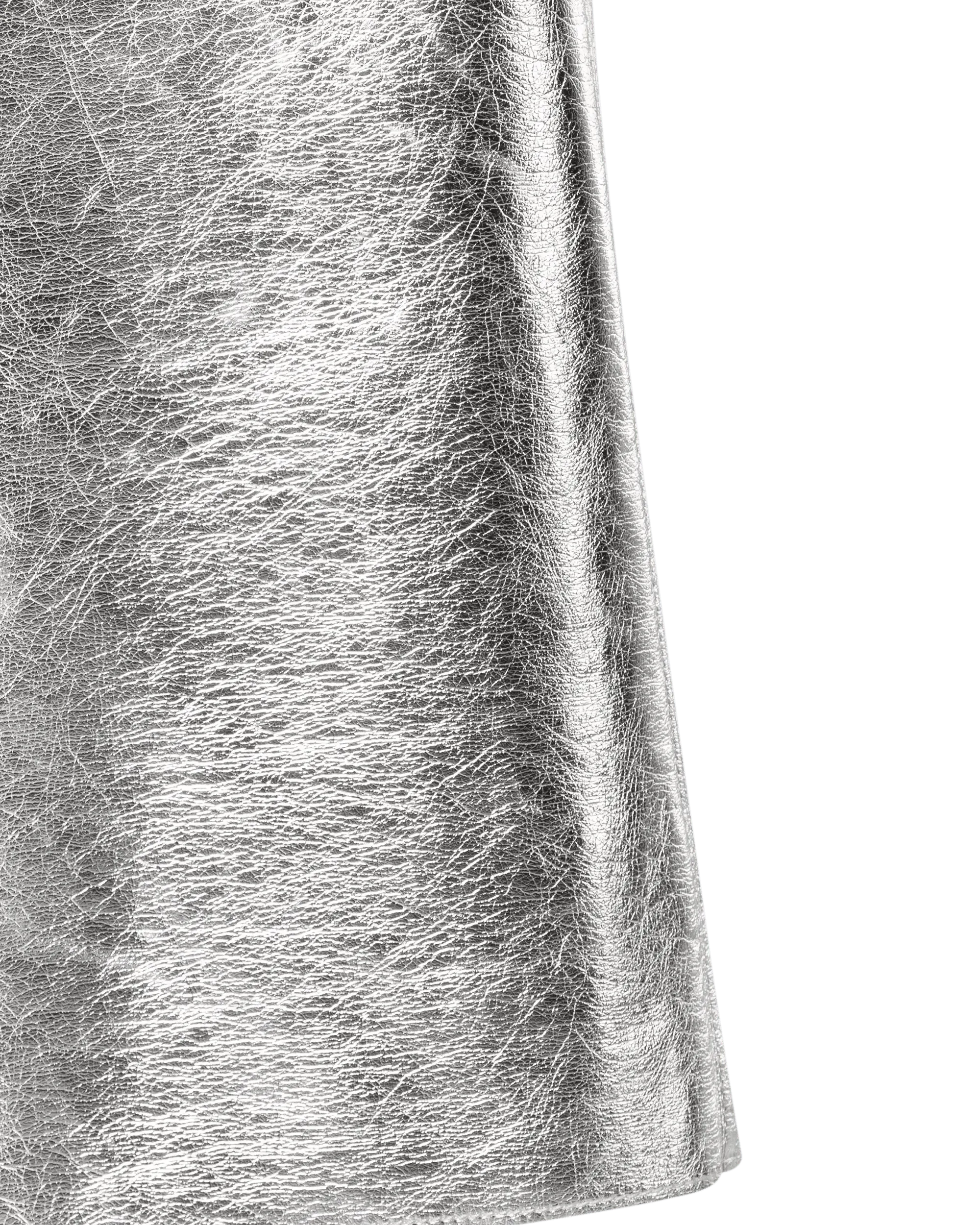 Stylish Cropped Metallic Leather Pants for Women - High Waisted Shiny Faux Leather Trousers | Perfect for Night Out, Clubwear, and Fashion Street Style