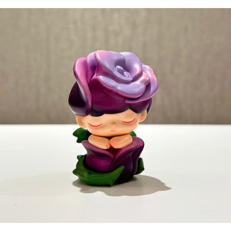 DIMOO Forest Night Series Dark Rose Blind Box Figure - Cute Collectible Vinyl Toy for Anime Fans, Home Decor, Office Display, and Gift Giving
