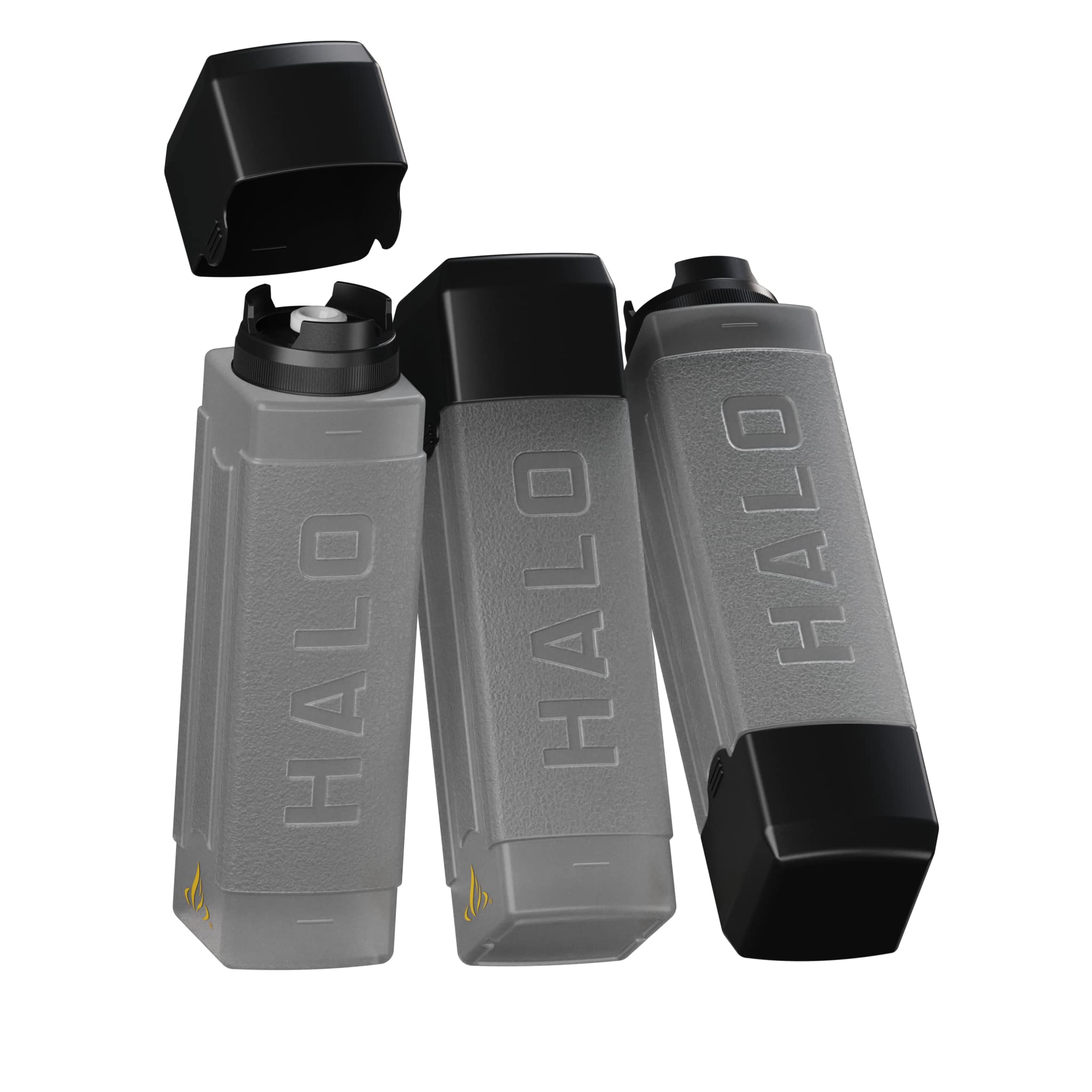 HALO Elite Squeeze Bottle 27 oz (3-Pack) - Premium Oil & Sauce Dispenser for Griddle Cooking, BBQ, Baking & Kitchen Use - Leak-Proof Condiment Bottles with Precision Tip