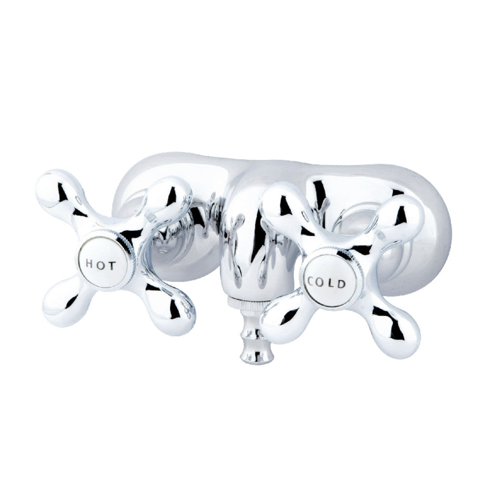 Kingston Brass CC47T5 Vintage 3 3/8 Inch Wall Mount Tub Faucet - Classic Bathroom Fixture for Clawfoot & Freestanding Tubs - Perfect for Vintage & Farmhouse Style Bathrooms