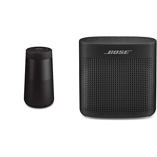 Bose SoundLink Revolve II & SoundLink Color II Bluetooth Speakers - Premium Portable Wireless Sound for Home, Outdoor, and Travel (Black & Soft Black)