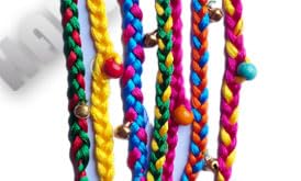 HARSHITANJAL® Bohemian Hair Braids with Rubber Bands - DIY Hair Extensions for Women & Girls (HGSBP2404) - Perfect for Festivals, Parties & Everyday Styling