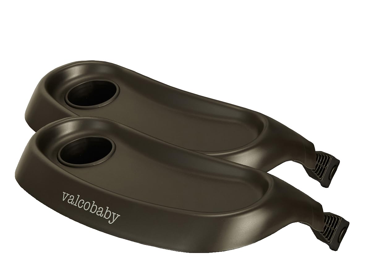 Valco Baby Trend Duo Stroller Snack Tray with Cup Holder | Heavy-Duty Stroller Accessory | Deep Catchment Snack Tray for Snacks & Drinks | Perfect for On-the-Go Parents, Shopping Trips & Outdoor Adventures