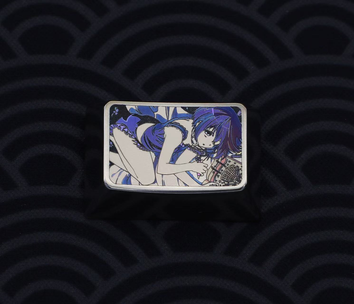 Love, Chunibyo & Other Delusions Anime Takanashi Rikka Titanium Alloy Engraved Custom Keycaps - Perfect for Mechanical Keyboards, Gaming Setups & Anime Collectors
