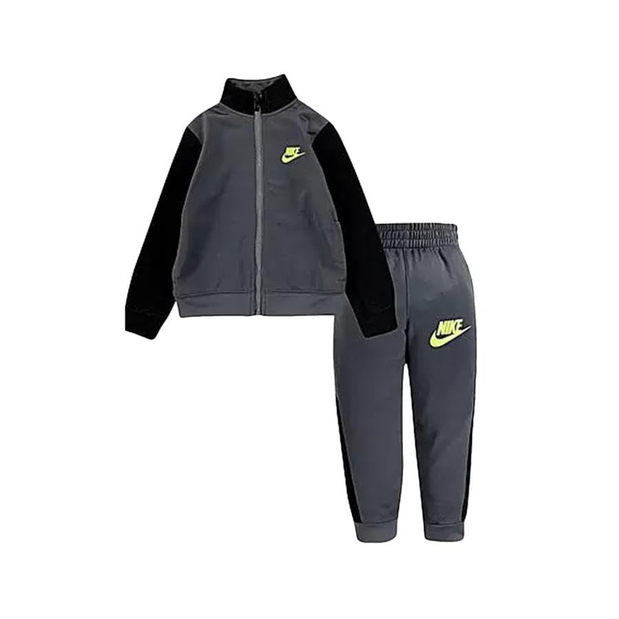 Nike Baby Boys Just Do It Full Zip Jacket & Pants 2-Piece Track Set - Toddler Athletic Outfit for Playtime, Daycare & Casual Wear