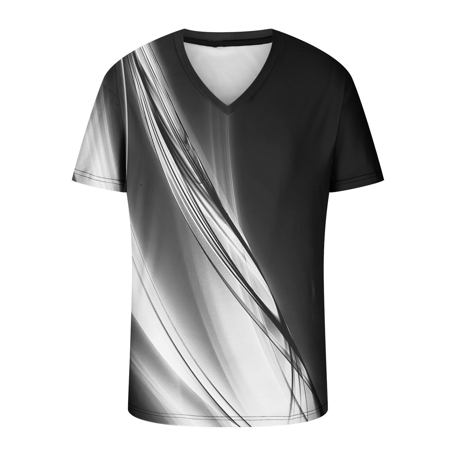 Men's 3D Printed Graphic T-Shirt - Short Sleeve Casual Slim Fit Tee for Summer, Workout, Running & Gym | Breathable & Comfortable Activewear for Sports & Everyday Wear