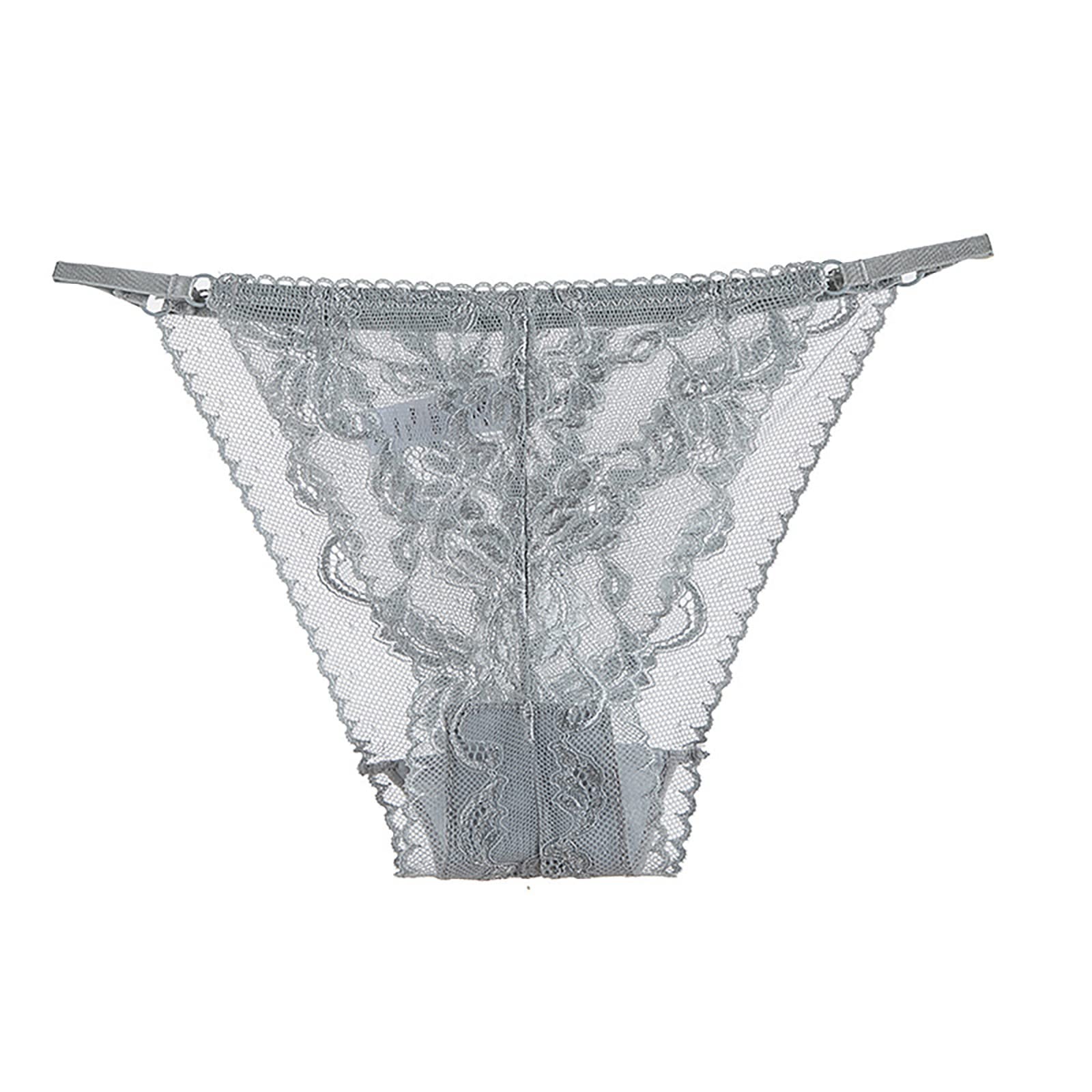 Sexy Lace Panties for Women - Cute Bow Lingerie Briefs with Garters | Comfortable Midnight Underwear for Date Night & Romantic Occasions