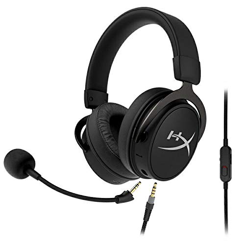 HyperX Cloud Mix Wired & Bluetooth Gaming Headset with Detachable Mic - Multi-Platform Compatible for PC, PS4, Xbox, Switch - Lightweight & Comfortable Design - Ideal for Gaming, Travel, and Remote Work (Renewed, Black)