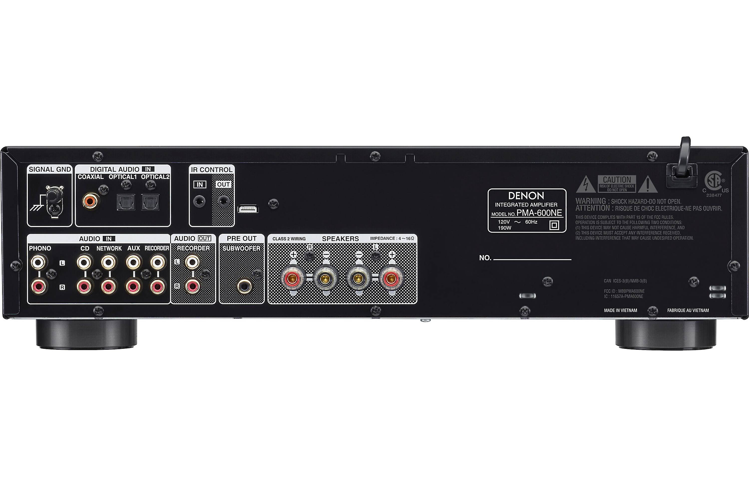 Denon PMA 600NE Hi-Fi Stereo Integrated Amplifier with Bluetooth - Premium Audio for Home Theater & Music Listening