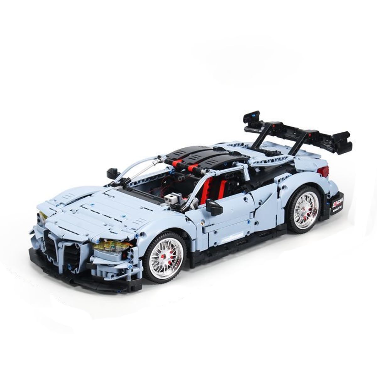 Lemess 1:10 BMW M4 Technic Speed Racing Car Building Kit - 2280 Piece MOC Model Compatible with Lego | DIY Sports Car Display Toy for Adults & Kids | Perfect for Home Decoration, Gift Giving & STEM Learning