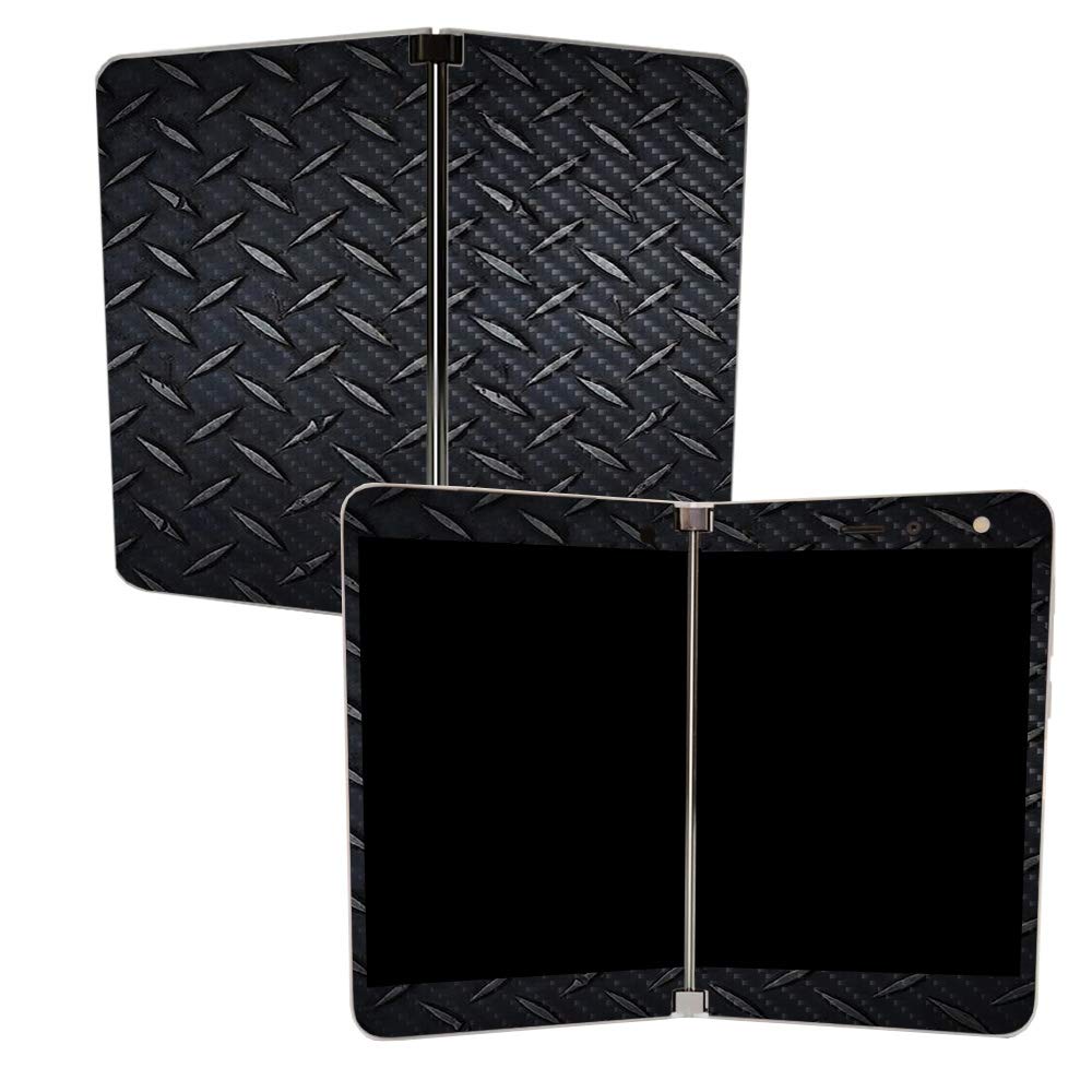 Premium Carbon Fiber Skin for Microsoft Surface Duo - Black Diamond Plate Protective Cover | Durable Textured Finish | Easy to Apply | Made in USA | Perfect for Work, Travel & Everyday Protection