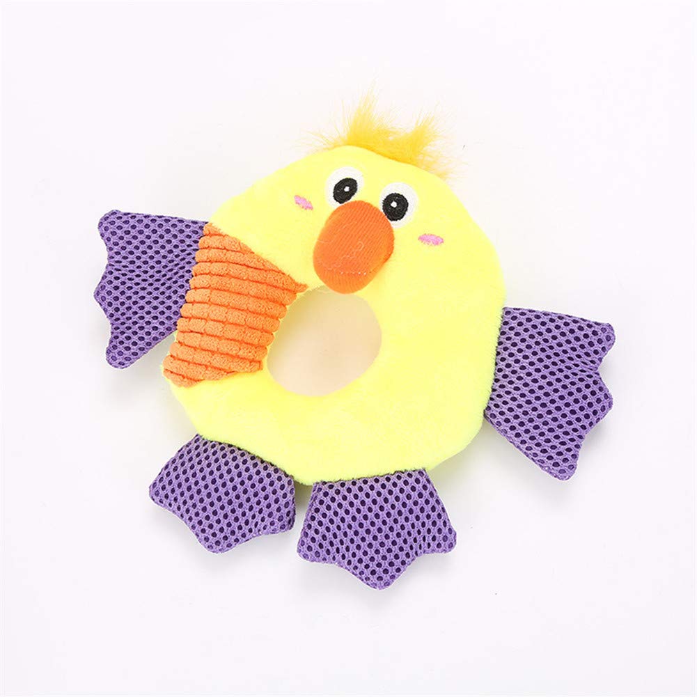 iHOO Squeaky Plush Dog Toys for Puppies & Small/Medium Dogs - Soft Chew Toys for Teeth Cleaning, Biting, Hunting & Fetching Play - Perfect for Indoor/Outdoor Playtime & Training Sessions