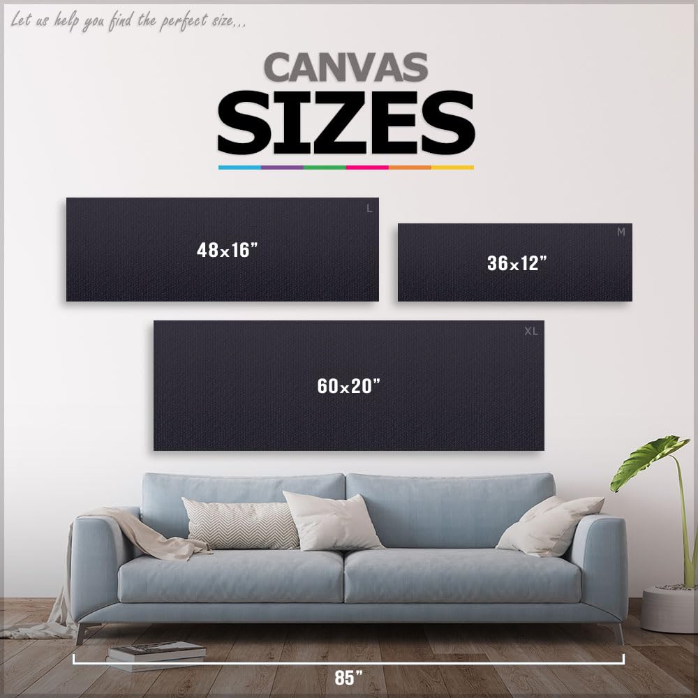 ARTCANVAS Chocolate Vanilla Strawberry Ice Cream Cone Pixel Art Print - Framed Canvas Wall Decor 48x16 Inches - Sweet Treat Painting for Kitchen, Diner & Ice Cream Shop Decoration