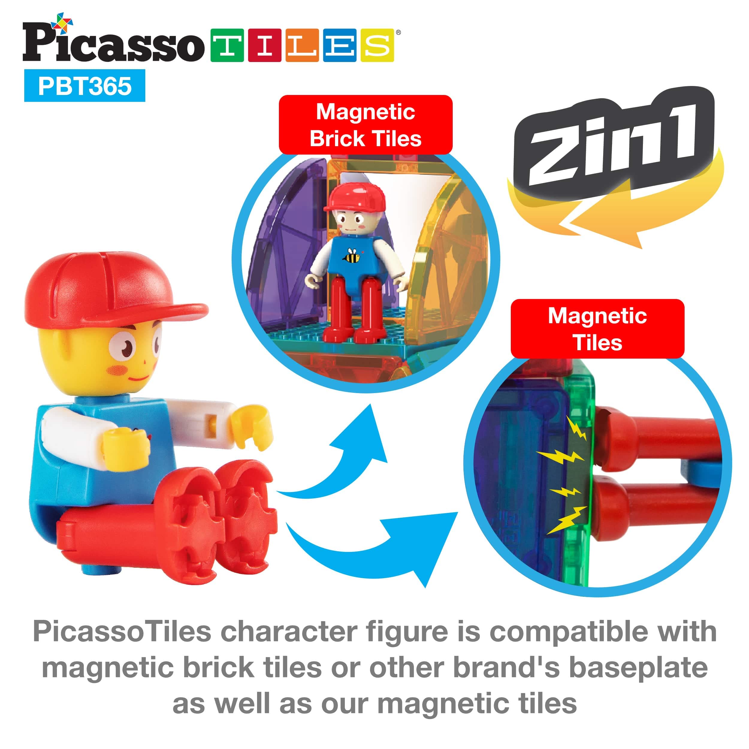 PicassoTiles 316-Piece Magnetic Building Blocks Activity Table with Storage - STEM Educational Toys for Kids Ages 3+, Includes Water & Sand Play Features - Perfect for Indoor Learning, Creative Play & Sensory Development