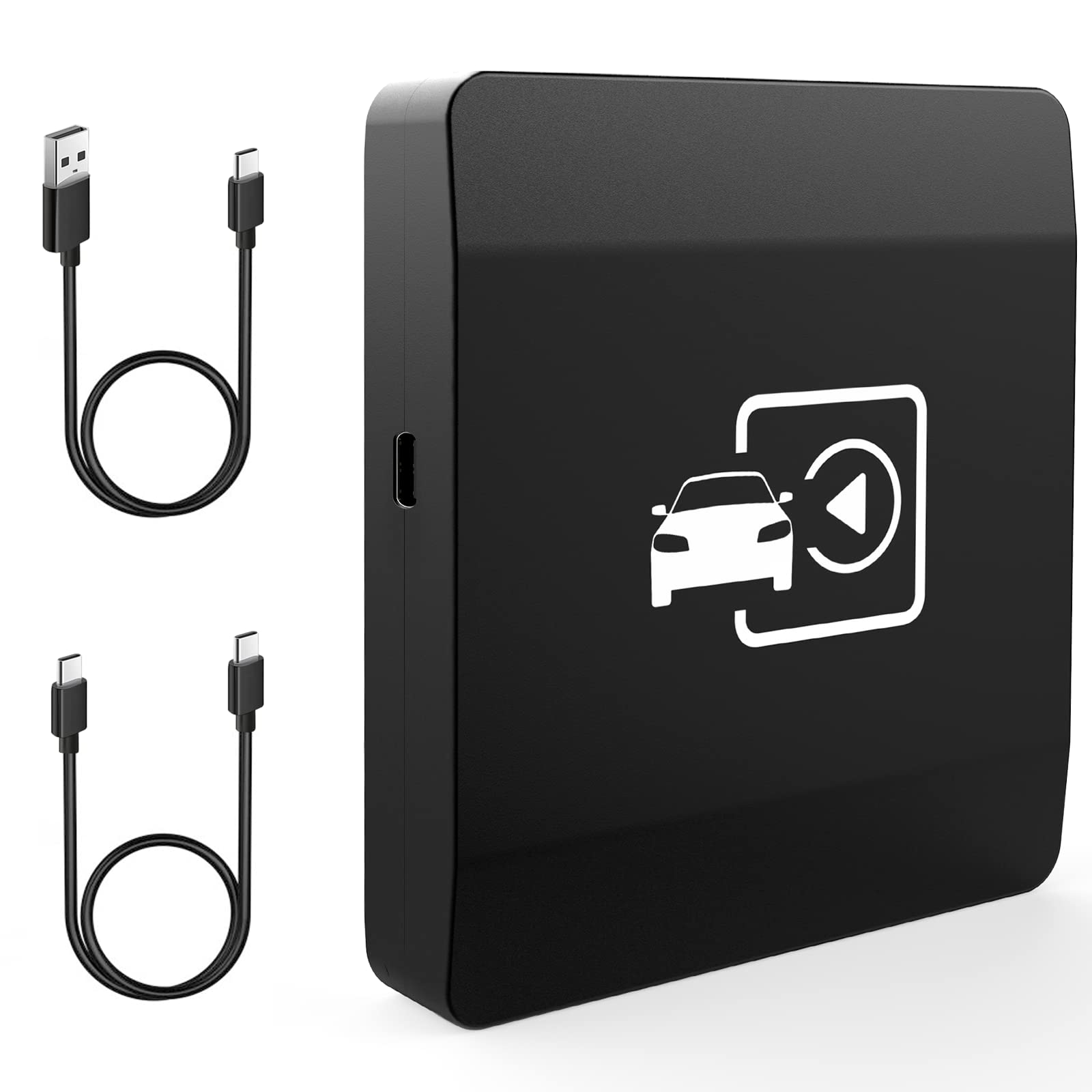 Wireless CarPlay Adapter for iPhone - Convert Wired to Wireless CarPlay for iOS 6+ | 5.8GHz WiFi | Plug & Play | Online Updates | Compatible with OEM Factory Systems | Perfect for Commuting, Road Trips & Daily Driving