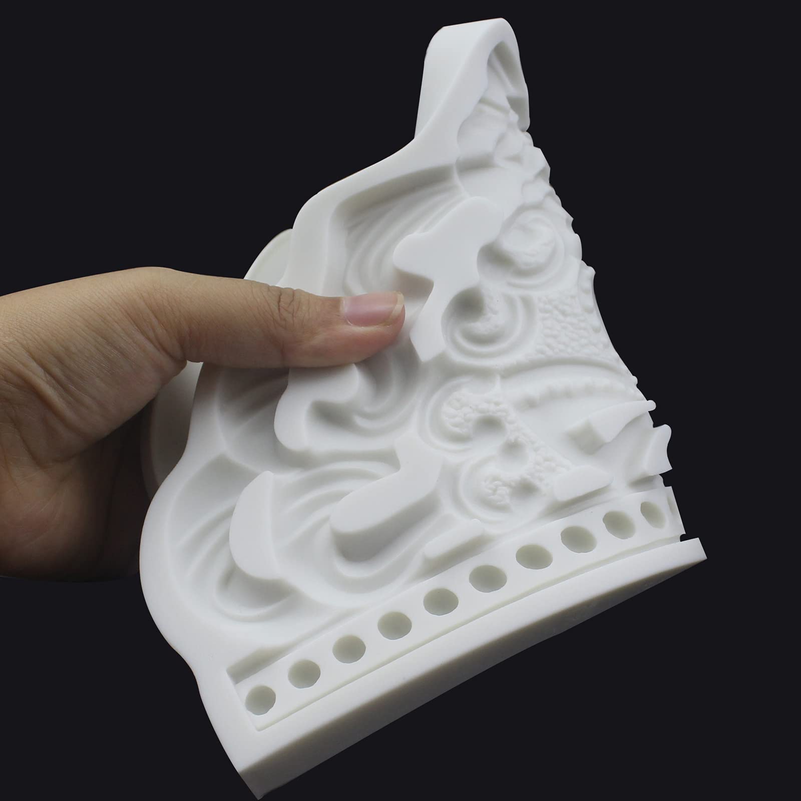 Premium Baroque Silicone Fondant Mold - Chocolate Candy Making, Cake Decorating & Resin Casting Tray for DIY Sugar Paste, Gum Paste & Craft Projects - Perfect for Wedding Cakes, Birthday Desserts & Home Baking Decorations