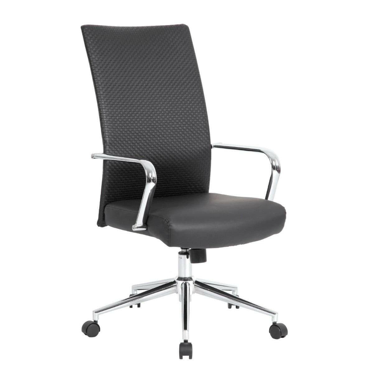 Ergonomic Weaver Office Chair NDI XSL19323BKW - Adjustable Height, Lumbar Support & Swivel Base for Home & Office Workspaces