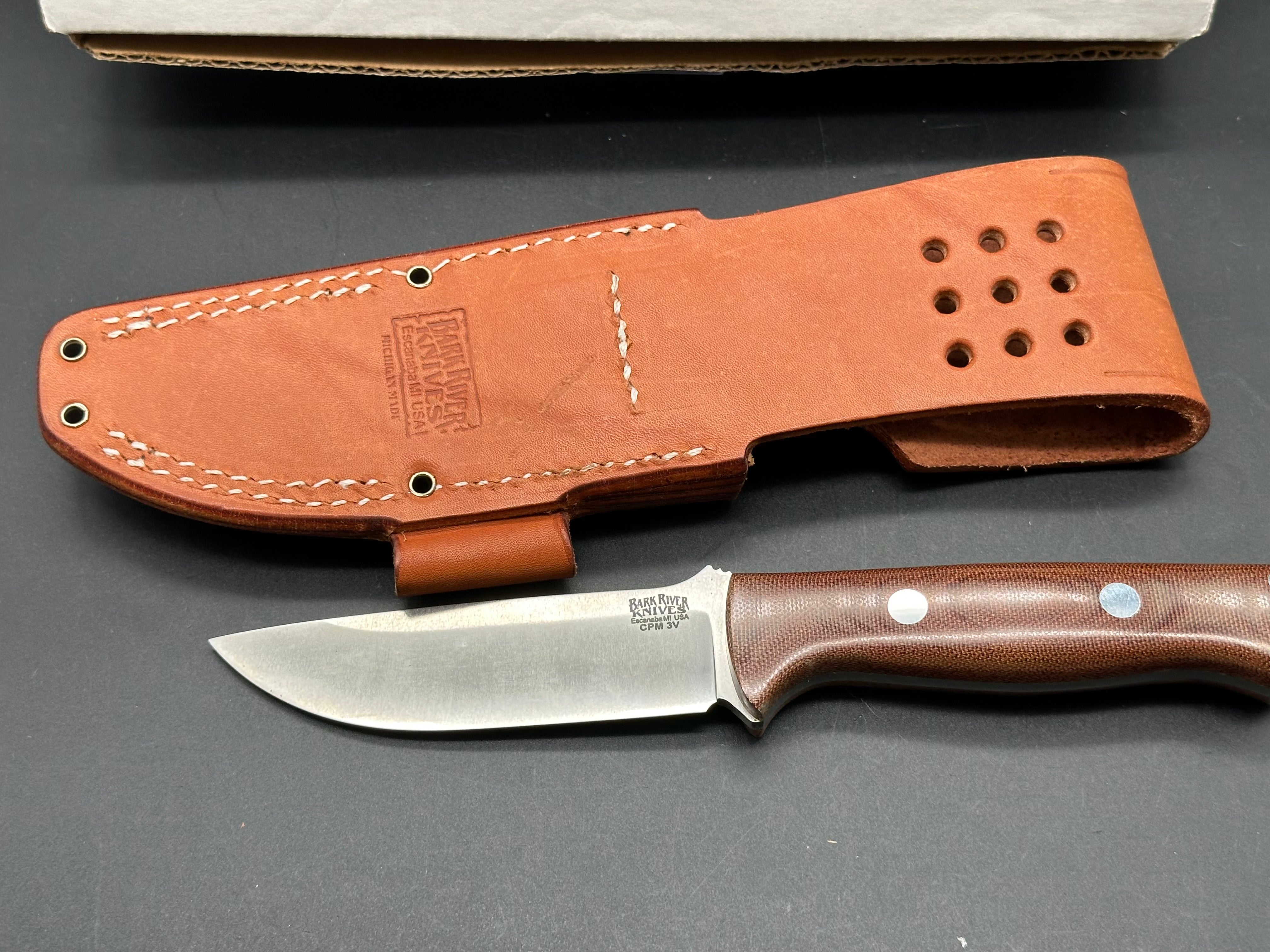 Bark River Bravo 1 LT CPM 3V Knife - High-Performance Outdoor Survival Blade for Hunting, Camping & Bushcraft