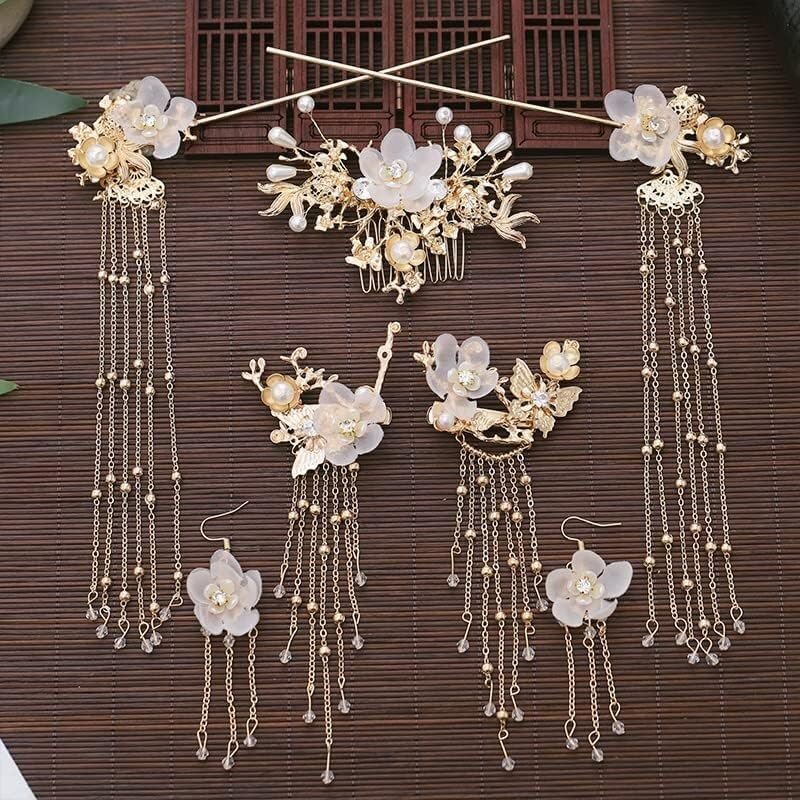 Elegant Hanfu Hair Sticks for Women - Bridal & Wedding Accessories - Style 1 Headdress for Ancient Costume & Hanfu