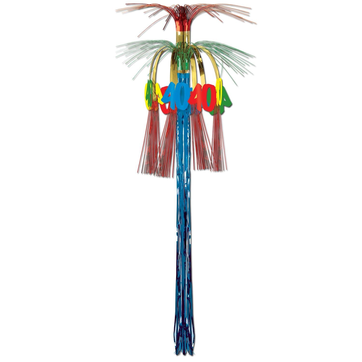 12 Pack Beistle 40th Birthday Party Cascade Hanging Column Decorations - Perfect for Milestone Celebrations & Anniversary Party Decor