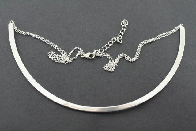 Elegant Sterling Silver Semi Circle Necklace for Women - Perfect for Everyday Wear, Gifts & Special Occasions