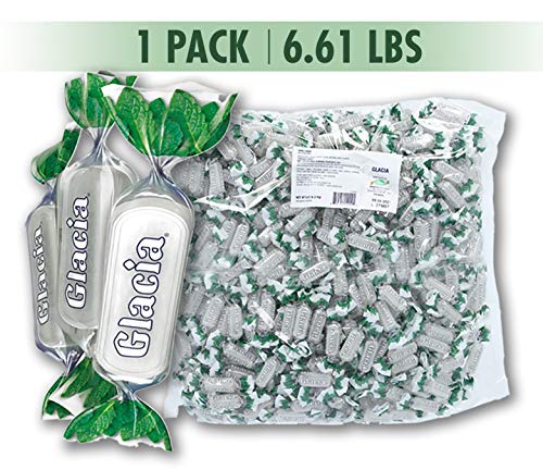 Fida Italian Hard Candy - Glacia Mints Bulk Pack (1LB) - Refreshing Peppermint Flavor for Home, Office & Travel - Perfect for Breath Freshening & Stress Relief