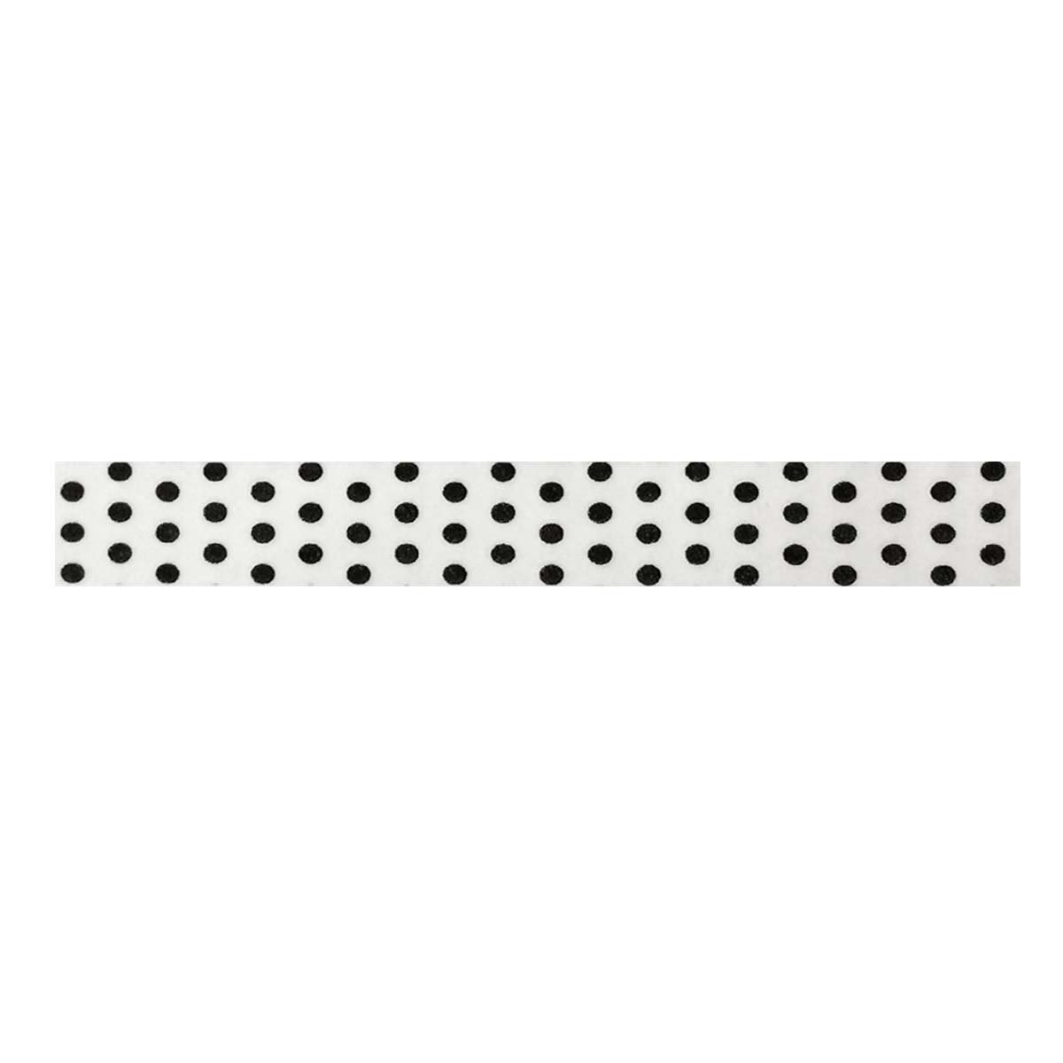 Allydrew Decorative Washi Masking Tape - Black and White Polka Dots Pattern for Scrapbooking, Journaling, DIY Crafts & Gift Wrapping