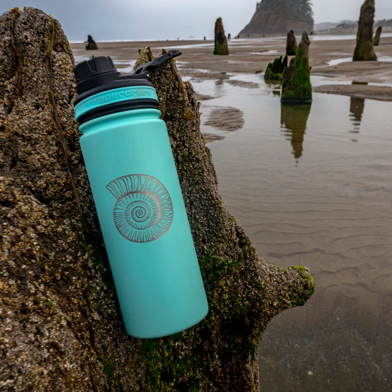 18 oz Vacuum Insulated Stainless Steel Sport Water Bottle - Double-Walled, Leak-Proof, Wide Mouth Design with Custom Laser Engraving Options | Perfect for Gym, Hiking, Camping & Outdoor Activities